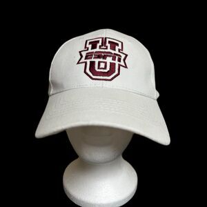 ESPN ESPNU Baseball White Adjustable Hat Cap
